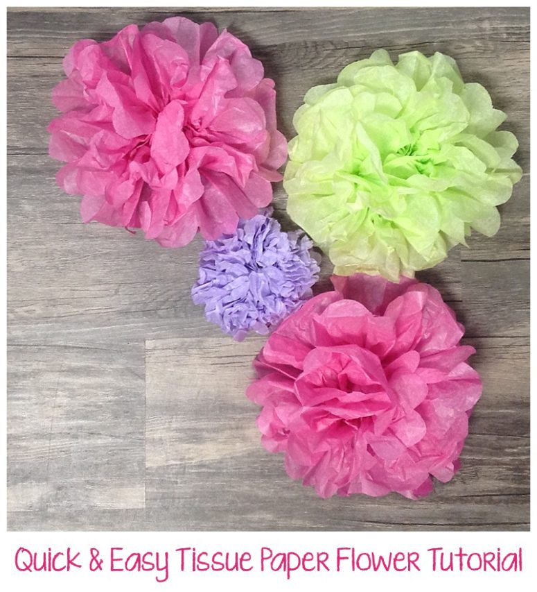 Quick & Easy Tissue Paper Flower Tutorial