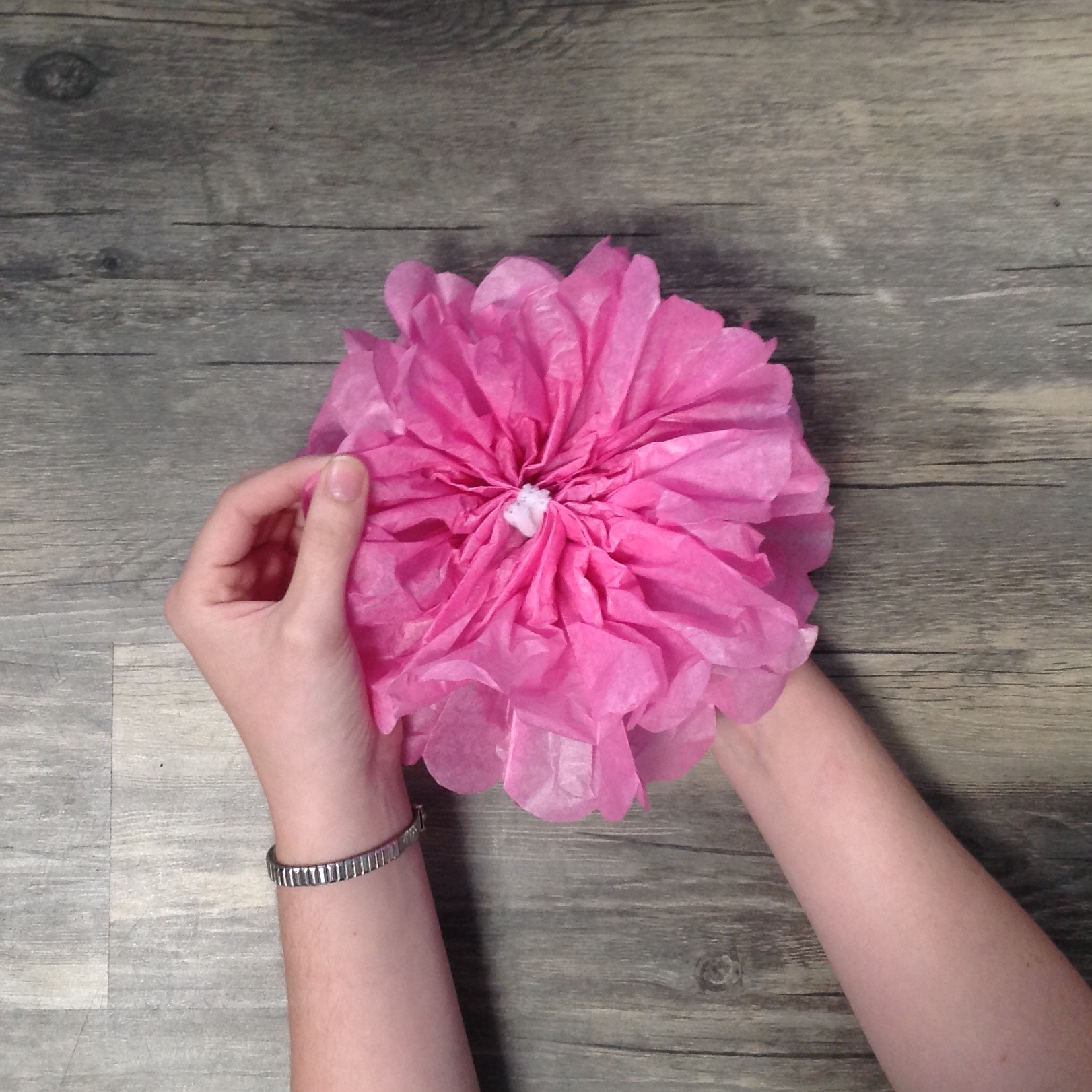 Quick Easy Tissue Paper Flower Tutorial Six Clever Sisters