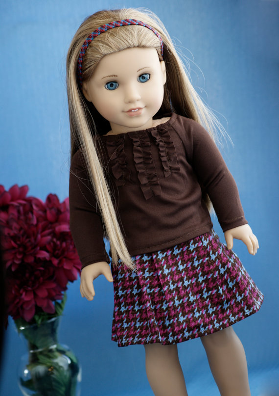 Free Ruffle Shirt Doll Pattern That Fits 18″ Dolls