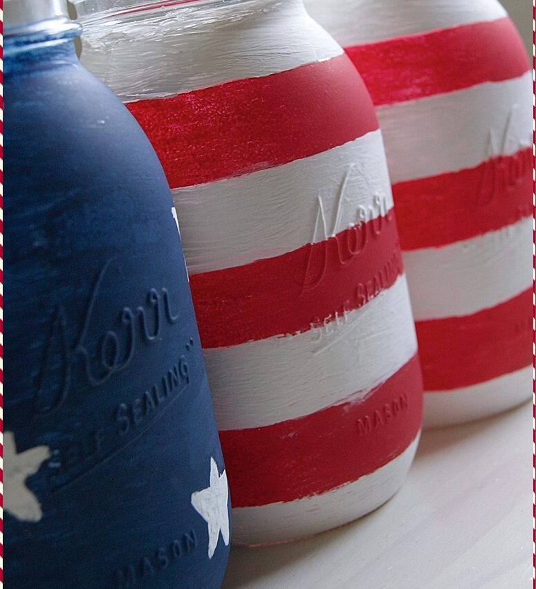 Stars & Stripes Mason Jars