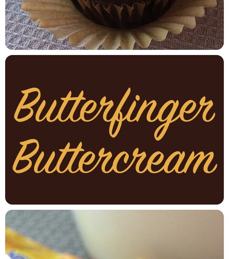 Quick Butterfinger Buttercream