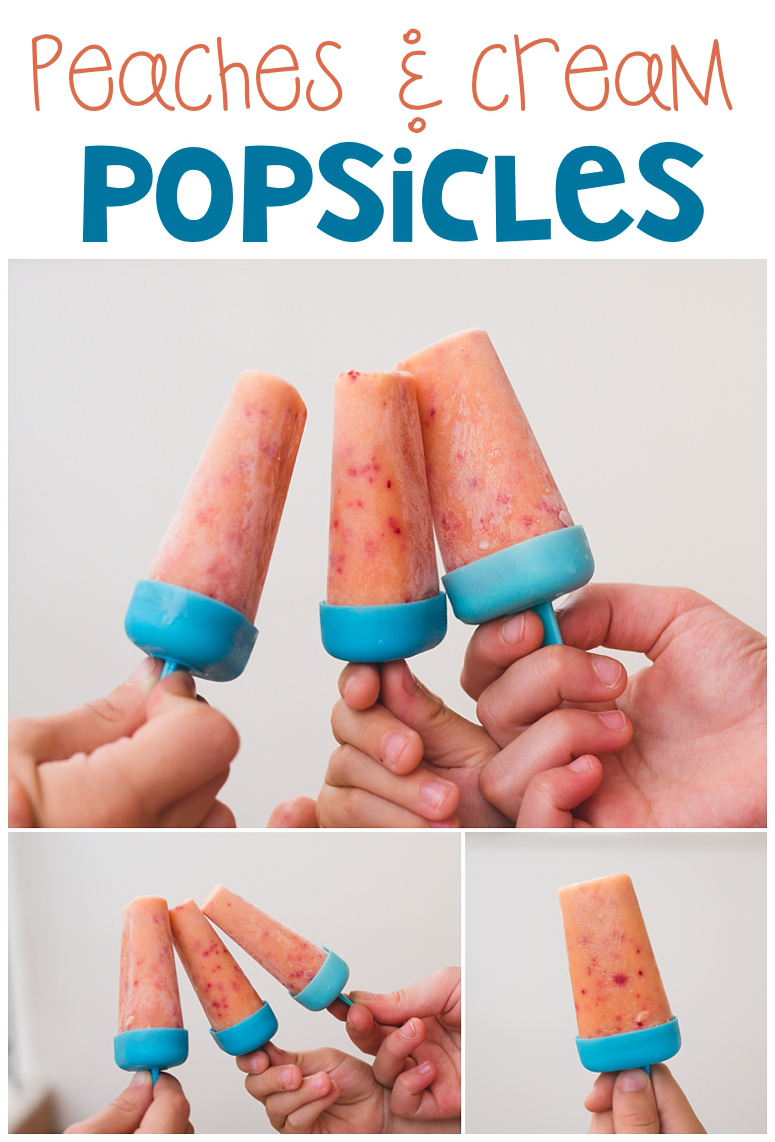 Peaches & Cream Popsicles