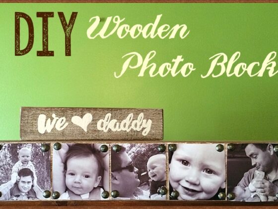 DIY Wooden Photo Block