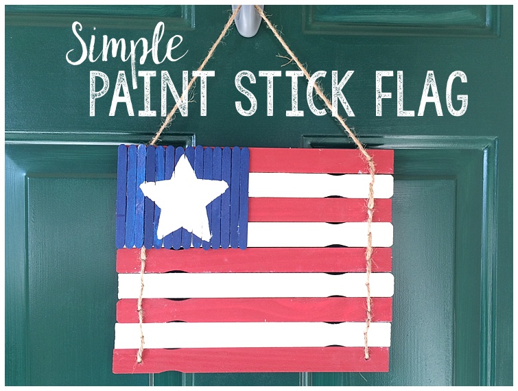 Simple Paint Stick Flag