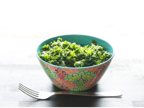 Simple Garlic-Infused Kale Salad