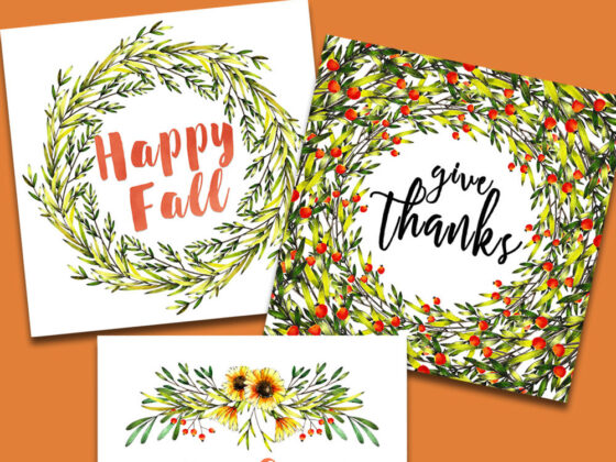 Fall Printables FREE {set of 3}
