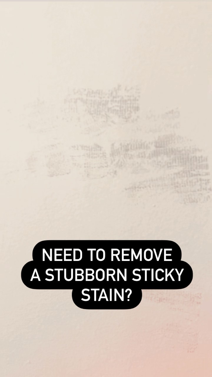 DIY Goo Gone that only takes 2 simple pantry ingredients! I needed to remove some sticky duck tape residue off of my wall. It was super easy, economical, and successful! Happy Monday ☀️ 😎 
#cleaninghack #cleaningtips #sixcleversisters #ducktape #bakingsoda