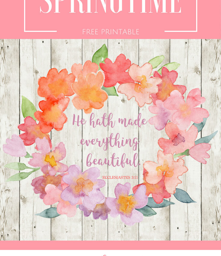 Free Spring Printable