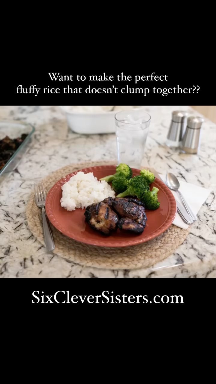 How to get the PERFECT fluffy rice - using your microwave!
We’ve used this method of cooking rice for decades 🙃 turns out perfect every time!
SixCleverSisters.com

#sixcleversisters #cooking #rice #easyrecipe #recipeoftheday #simple #simplecooking #microwave #microwavecooking #dinner #dinnerrecipes #rotd #simplelife