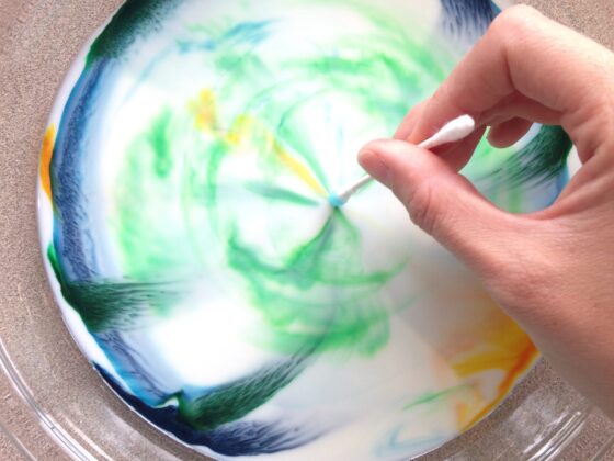 Magically Moving Milk Experiment