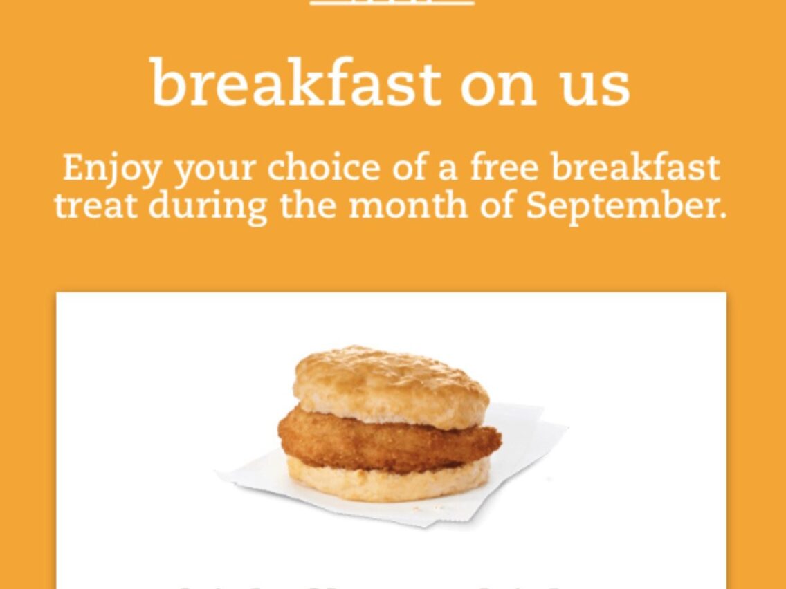 Chick-Fil-A Free Breakfast | Chick-Fil-A One App