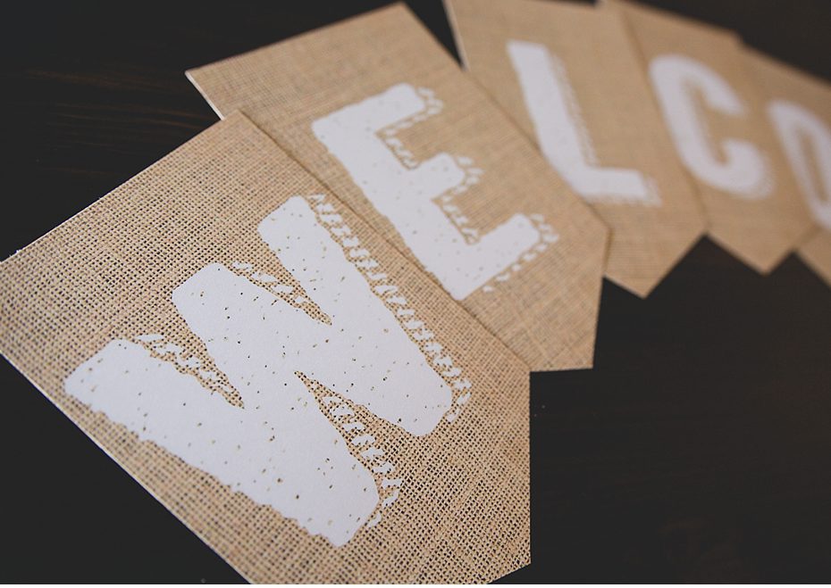 Printable Burlap Banner