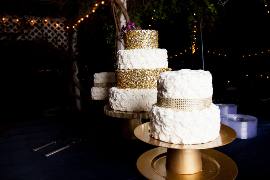 DIY Metallic Glitz and Glam Wedding  Cake  Stand  Six 