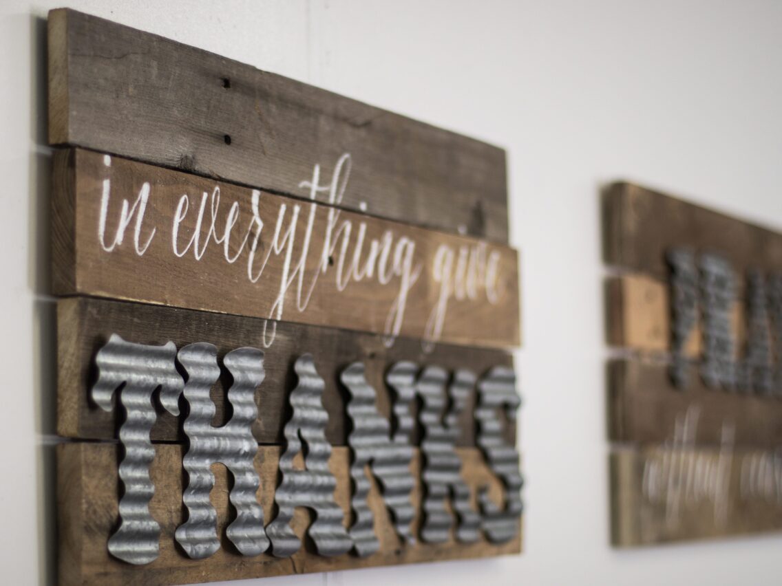 DIY Wood Sign With Galvanized Metal Letters