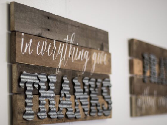 DIY Wood Sign With Galvanized Metal Letters