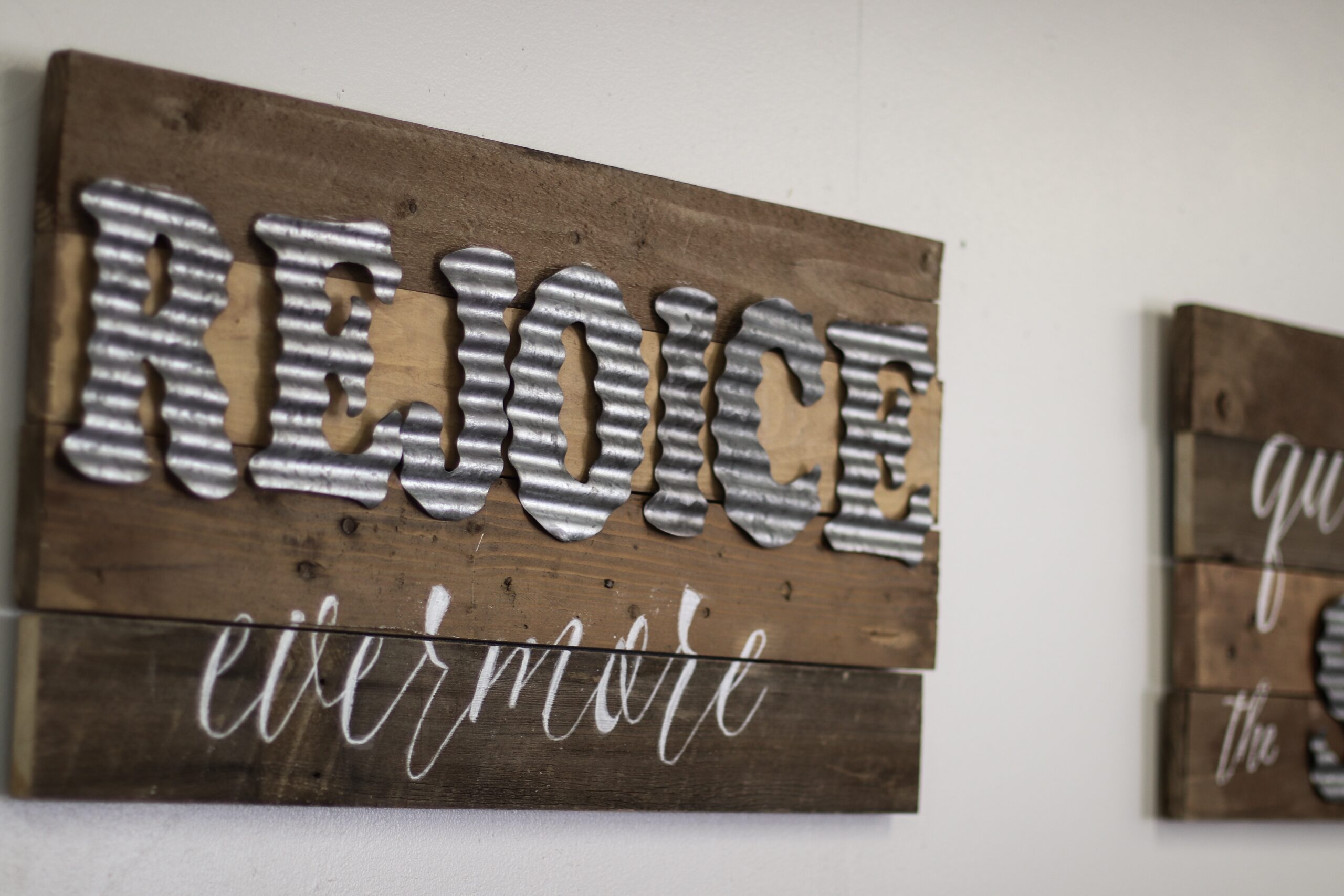 DIY Wood Sign With Galvanized Metal Letters_5 - Six Clever Sisters