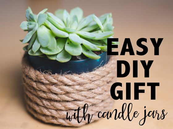 Reuse Candle Jars! {Succulent Planter}