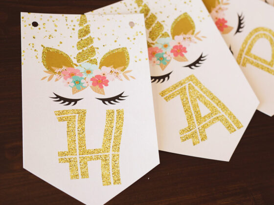 Unicorn Banner { Free Printable }