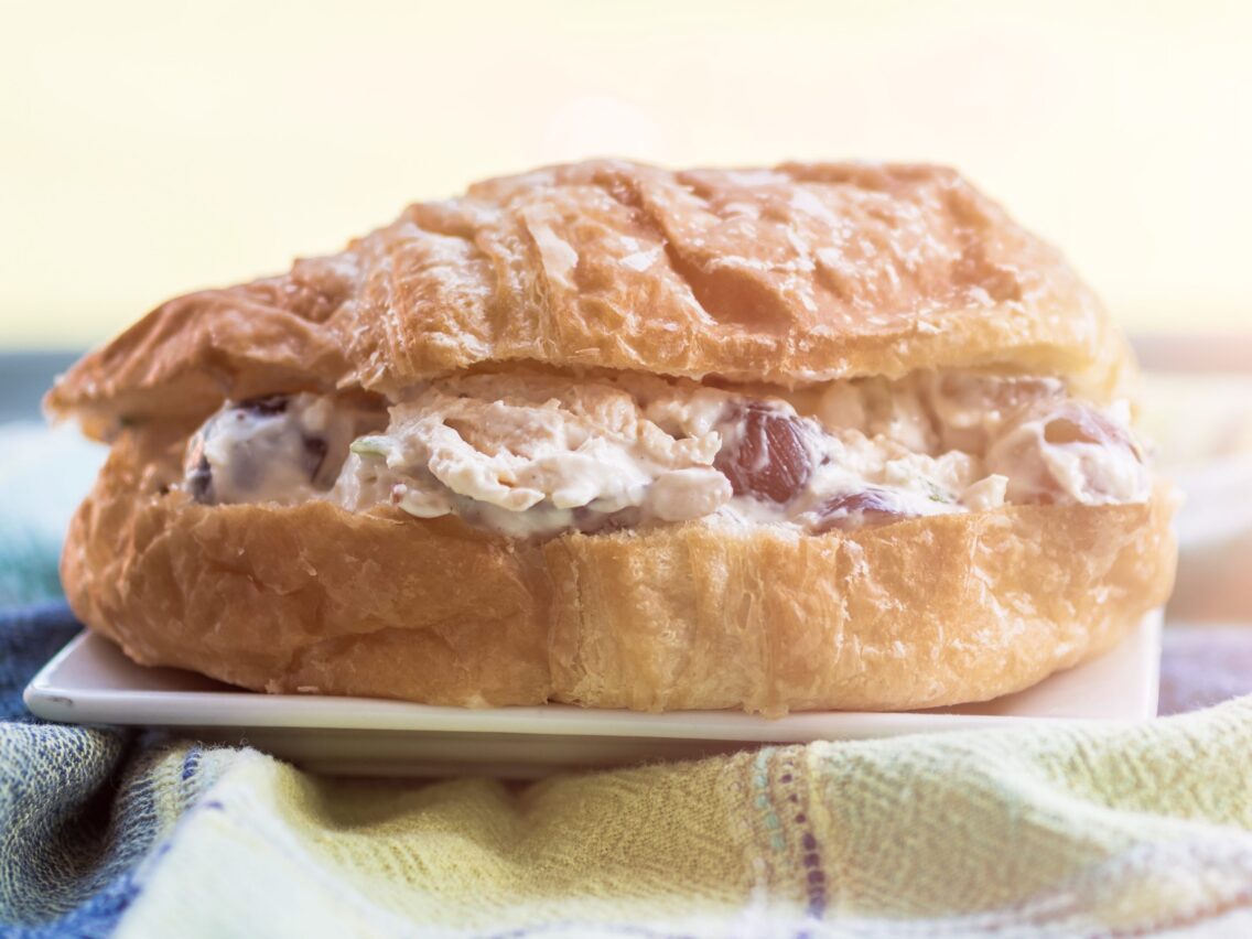 The Best Creamy Chicken Salad Croissants