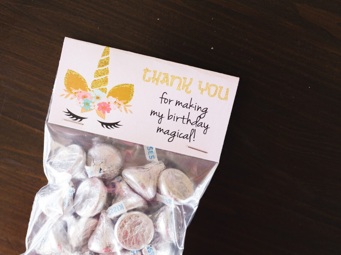 Unicorn Treat Bags (+ Free Printable)