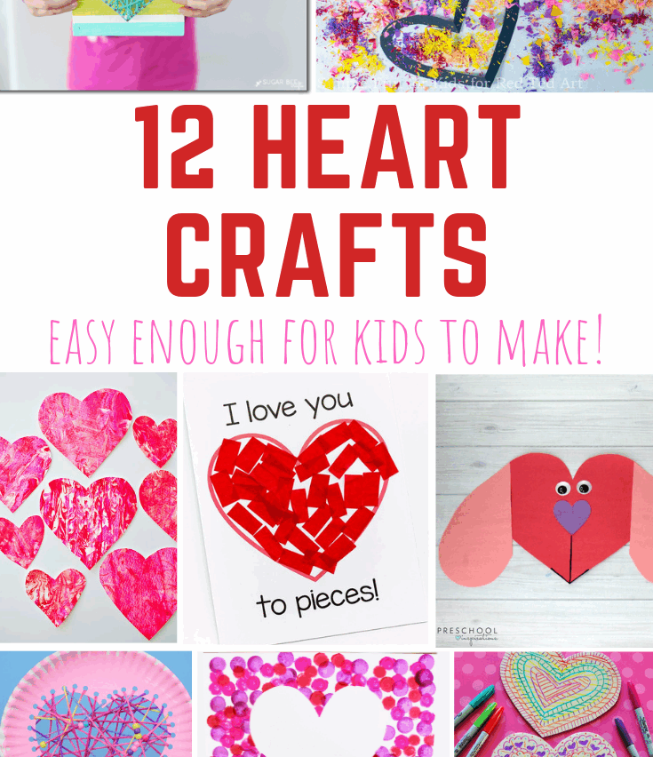 12 Heart Crafts for Kids To Make for Valentine’s Day