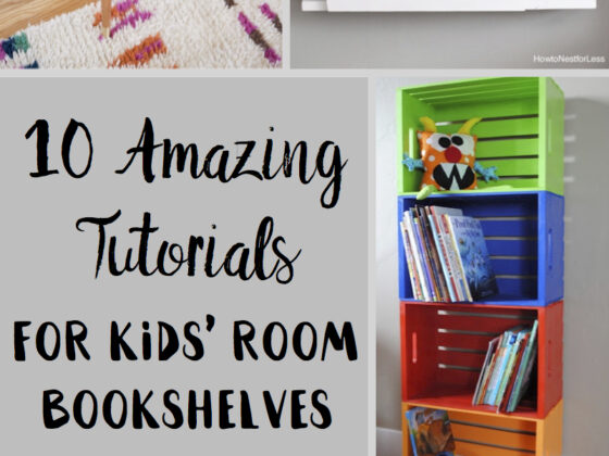 10 Amazing Tutorials for Kids’ Room Bookshelves