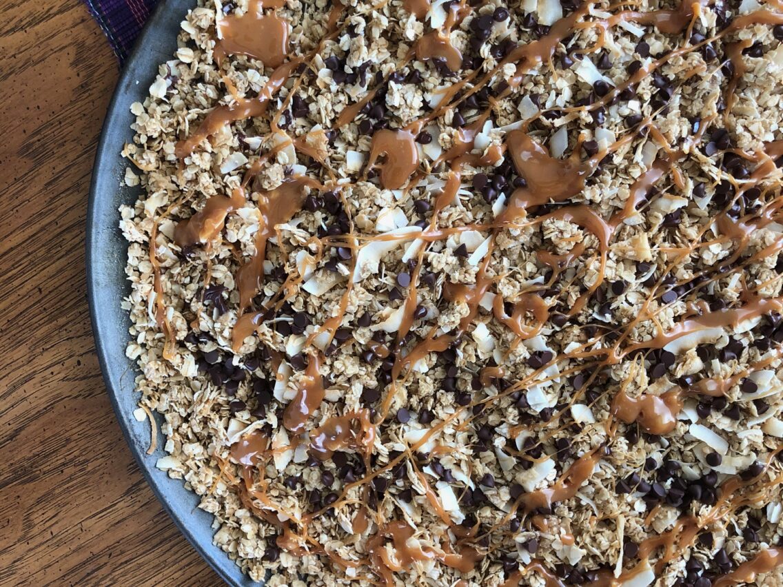 Homemade Samoa Granola (Tastes like the Girl Scout Cookies!)