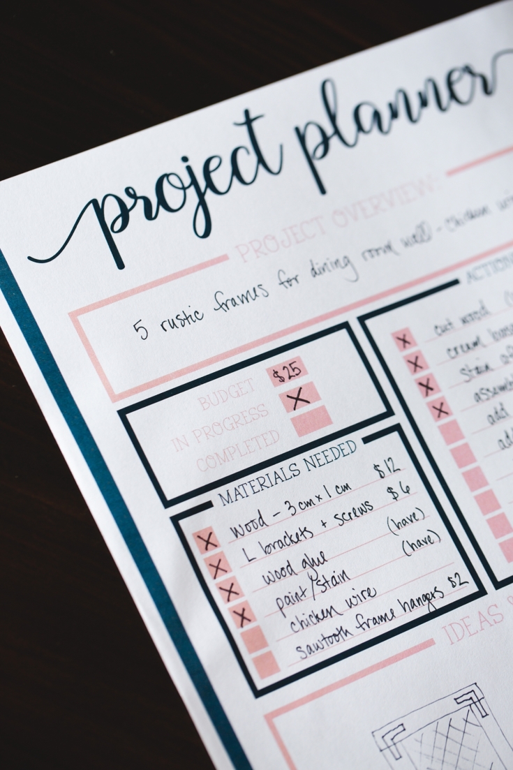 Project Planner | Free printable for your planner! - Six Clever Sisters