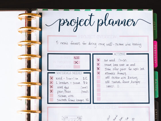 Project Planner | Free printable for your planner!
