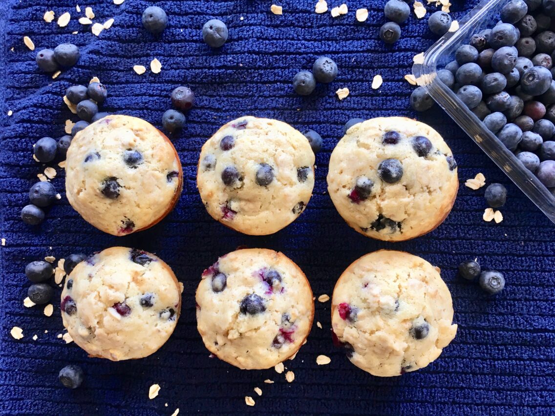 Blueberry Oatmeal Muffins Recipe