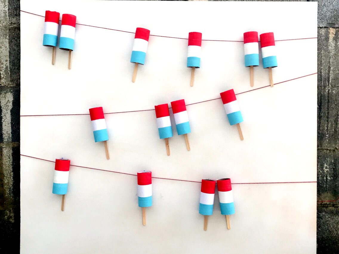 Patriotic Popsicle Garland