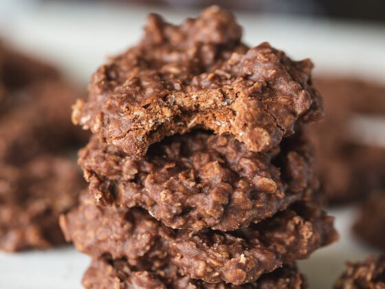 Vegan No-Bake Cookies | Chocolate Peanut Butter