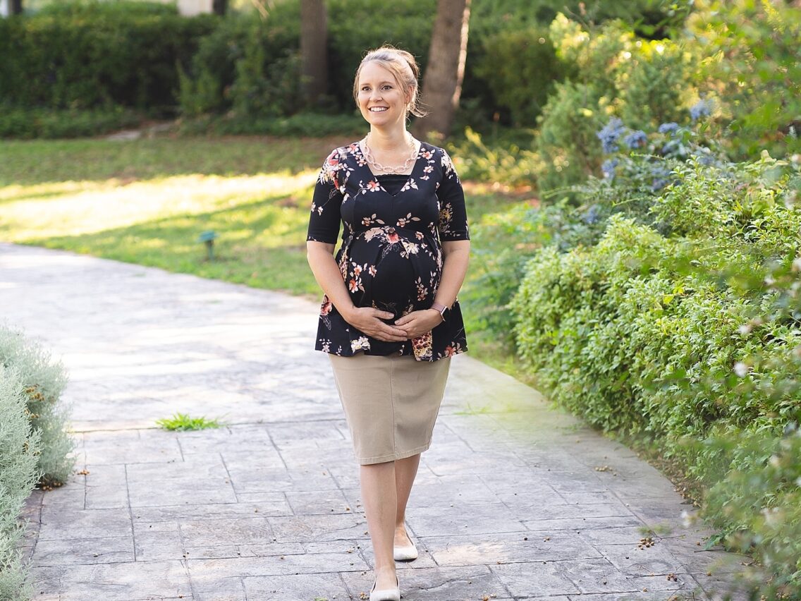 Modest Maternity – Khaki Maternity Skirt