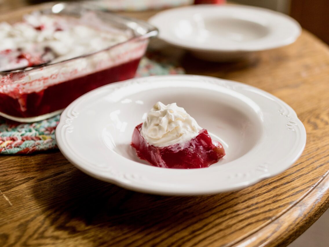 The Best Cherry Jello – Made with cherry pie filling and sprite!