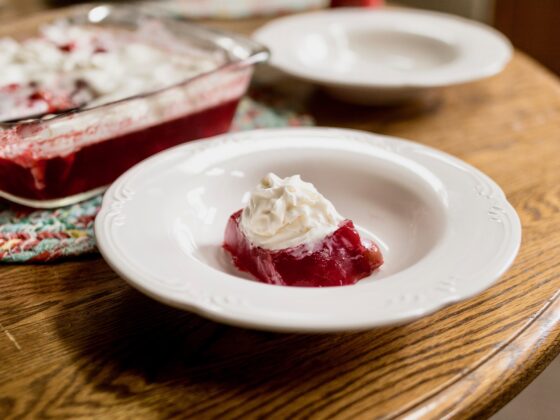 The Best Cherry Jello – Made with cherry pie filling and sprite!