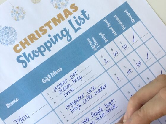 Christmas Shopping List {Free Printable}