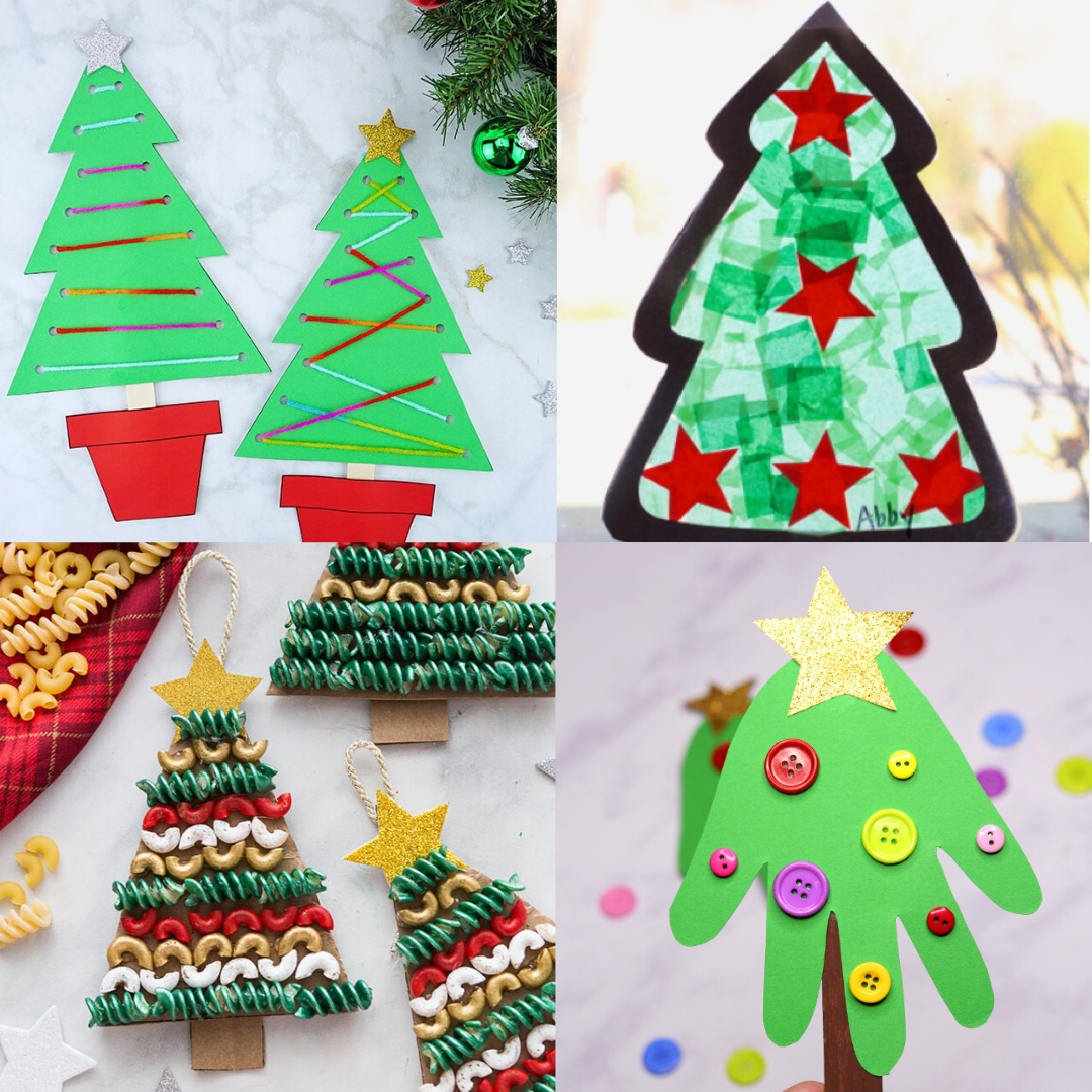 Simple Popsicle Christmas Tree Craft Project - She Saved