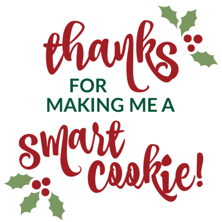 Easy Teacher Christmas Gift Idea with Free Printable Tags - Six Clever ...
