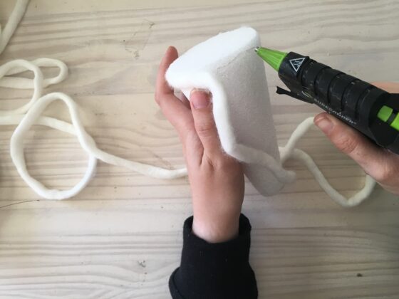 Yarn Wrapped Christmas Trees