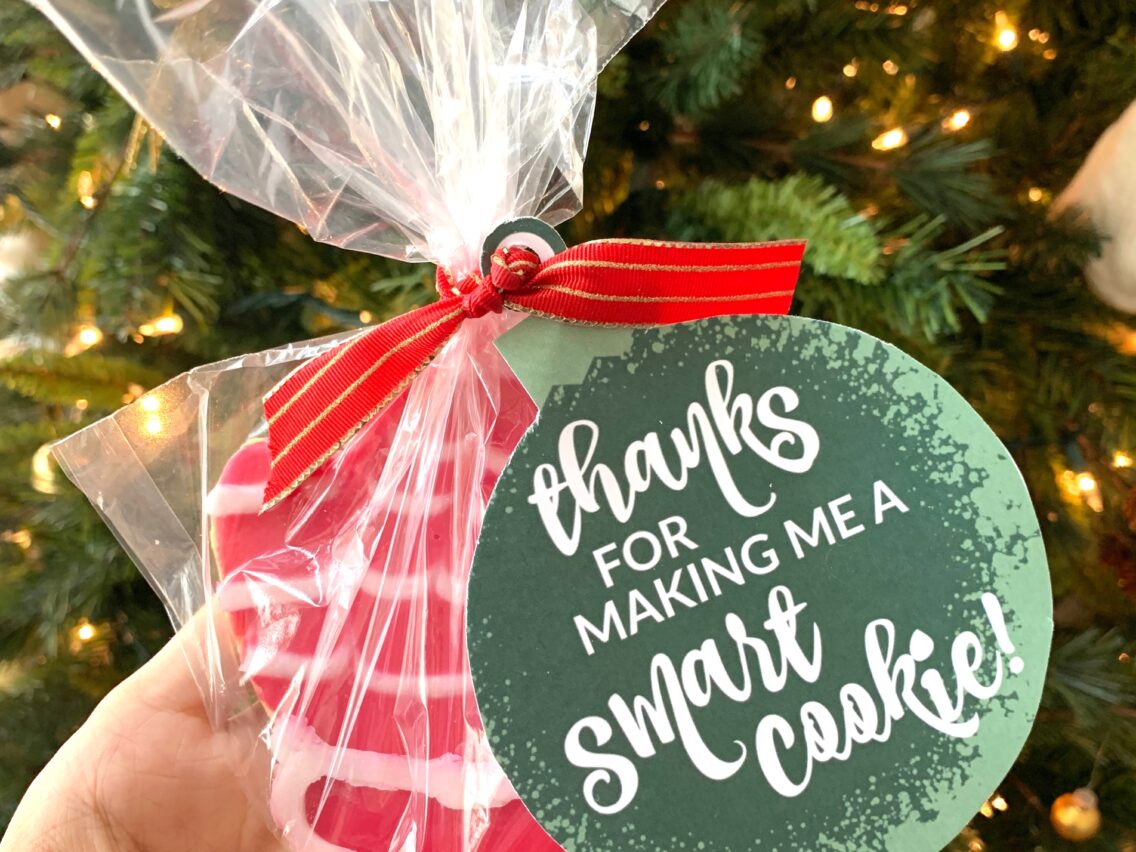 Easy Teacher Christmas Gift Idea with Free Printable Tags