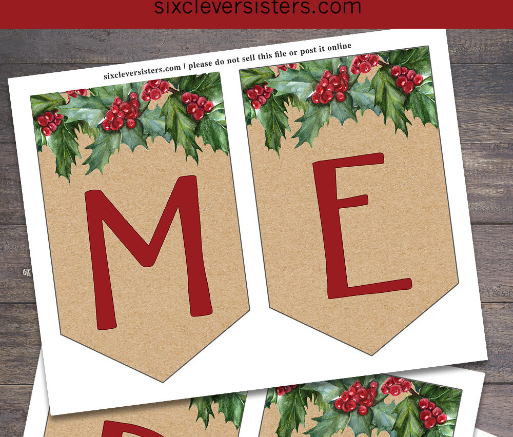 Free Printable Christmas Banner