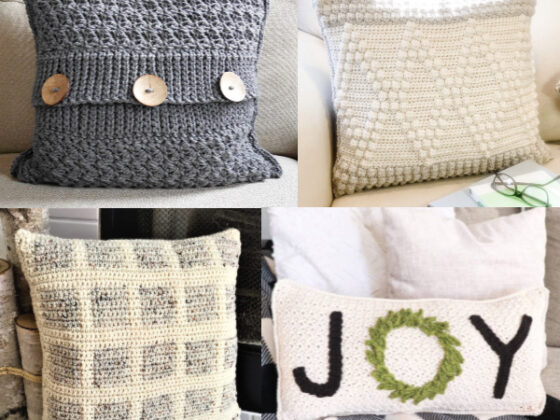 Farmhouse Style Crochet Pillow Free Patterns