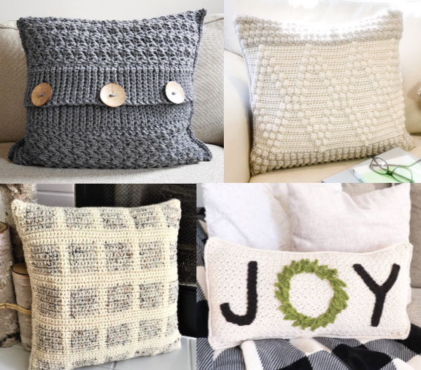 Farmhouse Style Crochet Pillow Free Patterns
