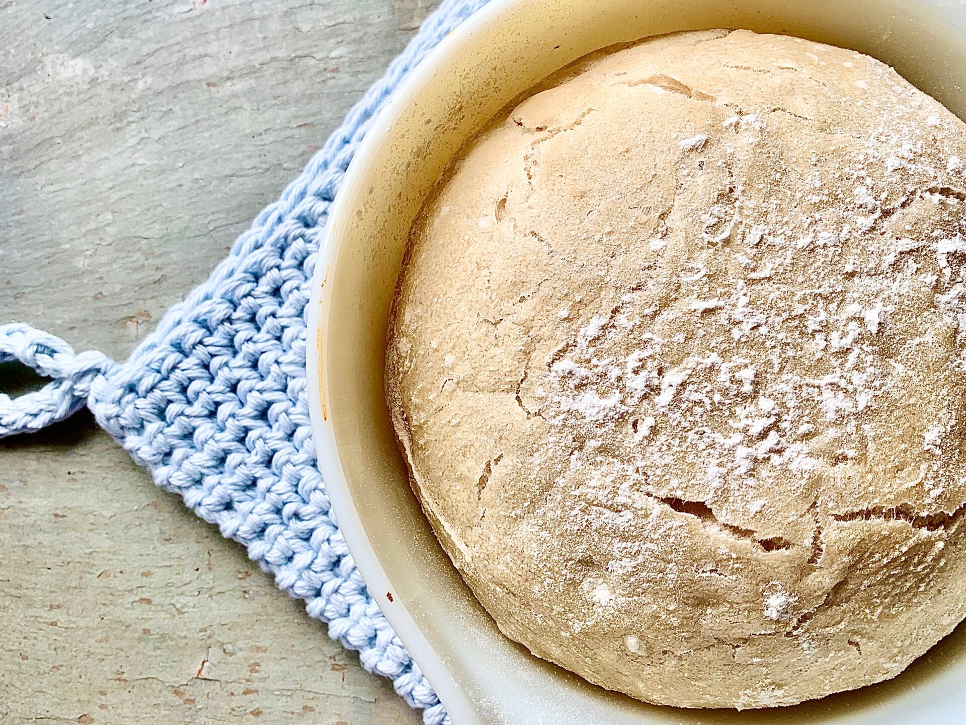 Easy 3 Ingredient No Knead Crusty Bread