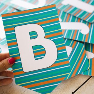 Printable Denim Banner