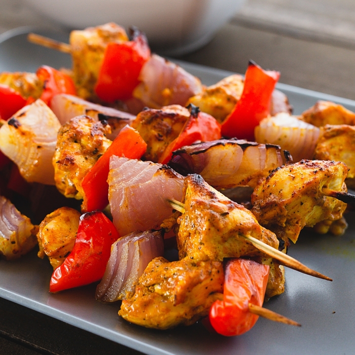 Yogurt-Marinated Chicken Kabobs
