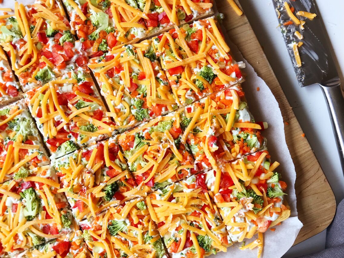 Crescent Roll Veggie Pizza