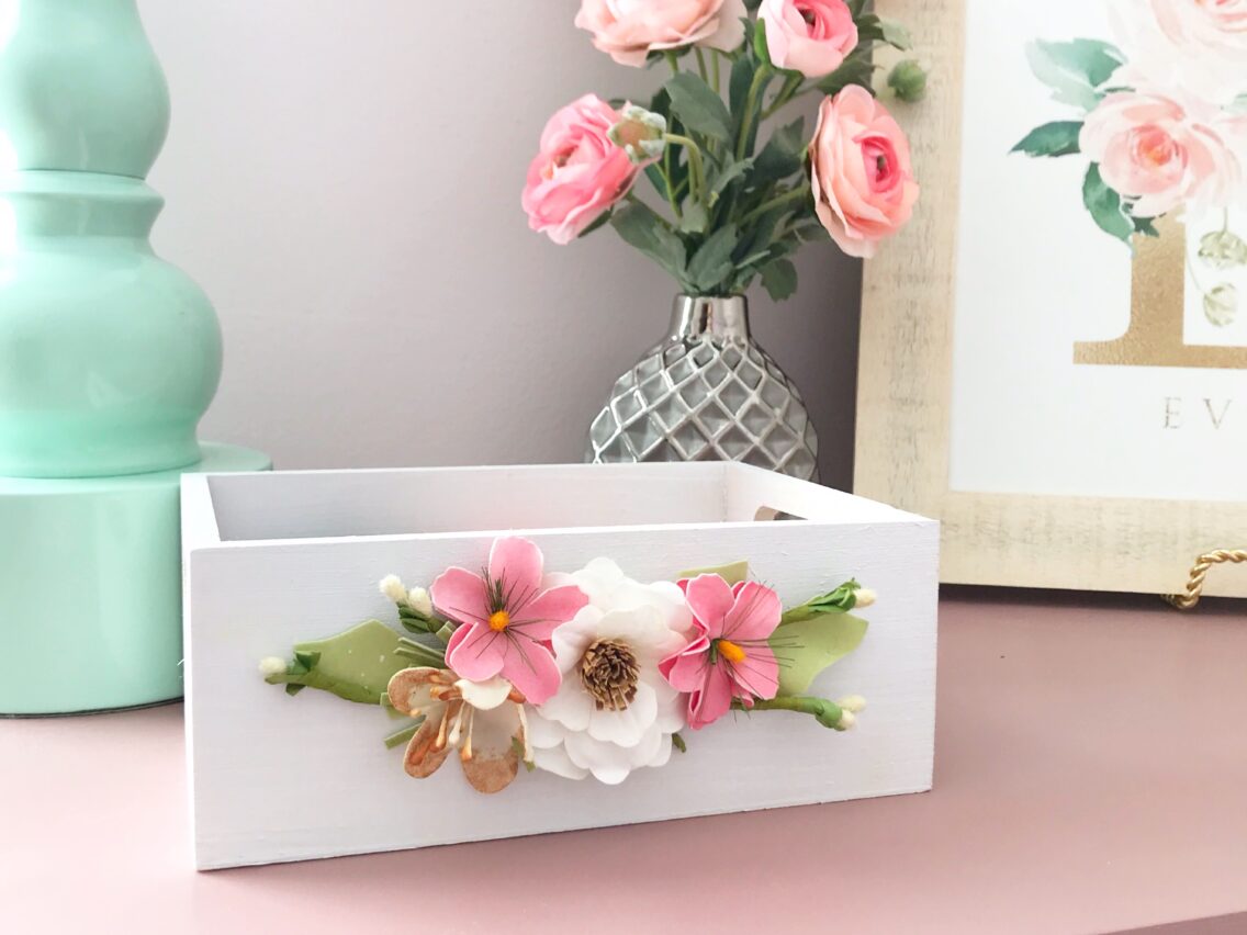 DIY Wood Floral Box