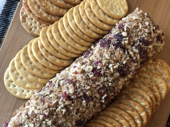 Cranberry Bacon Cheese Log