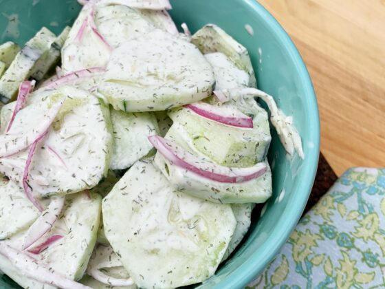 Cool & Creamy Cucumber Salad